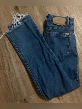 Thrills - Denim Jeans with Frayed Hem - Size 2